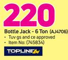 Topline Bottle Jack-6 Ton AJ4706