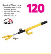 1st Gear Steering Wheel Lock Includes 2 Cross Point Security Keys