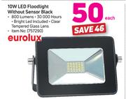 Eurolux 20W LED Floodlight With Sensor Black-Each