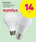 Eurolux 6W LED Globe-Each
