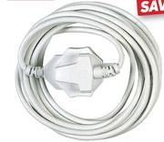 Simple Choice 5m 10A Extension Cord White