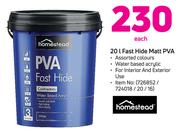 Homestead 20Ltr Fast Hide Matt PVA