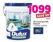 Dulux 20Ltr Luxurious Silk Brilliant-Each