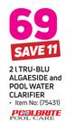 Poolbrite 2Ltr Tru Blu Algaeside & Pool Water Clarifier