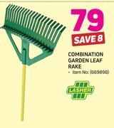 Lasher Combination Garden Leaf Rake