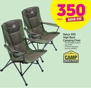 Campmaster Delux 300 High Back Camping Chair-Each