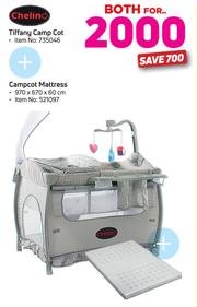 Special Chelino Tiffany Camp Cot Campcot Mattress m.guzzle .za