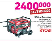 Ryobi 5.5Kw Generator RG-6900K