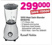 Russell Hobbs 1000Watt Satin Blender RHB315