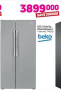Beko 625Ltr Side By Side Fridge Metallic