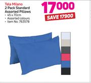 Tela Milano 2-Pack Standard Pillows (45 x 70cm)