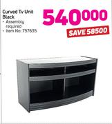 Curved TV Unit Black