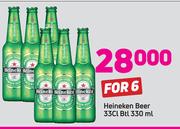 Heineken Beer 33Cl Btl-6x330ml
