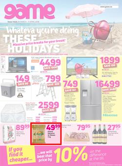 Game Namibia : Whatever You're Doing These Holidays (29 March - 11 April 2018), page 1