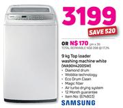 Samsung 9Kg Top Loader Washing Machine White WA90H4200SW