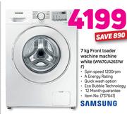 Samsung 7Kg Front Loader Washing Machine White WW70J42631W F