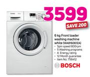 Bosch 6Kg Front Loader Washing Machine White WAB16061ZA
