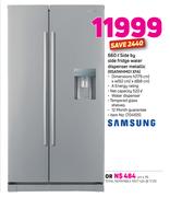 Samsung 660Ltr Side By Side Fridge Metallic With Water Dispenser RSA1WHMG1 XFA
