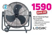 Logik 60cm Industrial Floor Fan LT-601FF