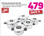 Hart 10 Piece Aluminium Pot Set-Per Set