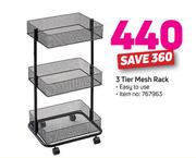 3 Tier Mesh Rack