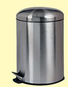 Mainstays 12Ltr Stainless Steel Dome Pedal Bin