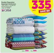 Casa Double Polycotton Comforters-Each