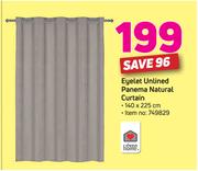 Always Home Eyelet Unlined Panema Natural Curtain