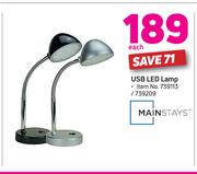 Mainstays USB LED Lamp-Each