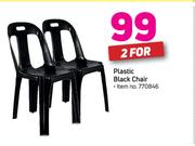 Plastic Black Chair-For 5
