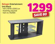 Bellagio Entertainment Unit Black H51 x W119 x D39.5cm