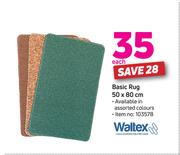 Waltex Basic Rug 50 x 80cm-Each