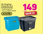 Addis 68Ltr Roughtote Storage Box Blue Or Black 98320BL-Each