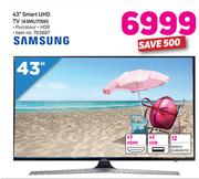 Samsung 43” Smart UHD TV 43MU7000