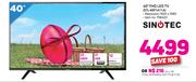 Sinotec 40” FHD LED TV STL-40F1A11A