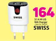 1Swiss 3.1 A MI US WA Charger