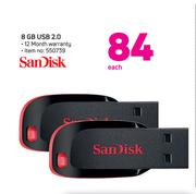 Sandisk 8GB USB 2.0-Each