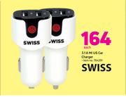 Swiss 3.1A MI US Car Charger-Each
