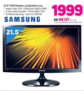 Samsung 21 5” FHD Monitor LS22D300HY XA