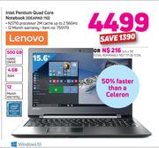 Lenovo Intel Pentium Quad Core Notebook IDEAPAD 110