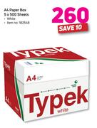 Typek A4 Paper Box 5 x 500 Sheets