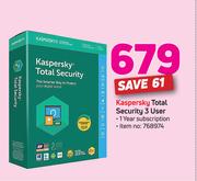 Kaspersky Total Security 3 User