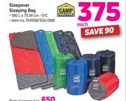 Camp Master Sleepover Sleeping Bag-Each