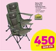 Camp Master Deluxe 300 High Back Camping Chair-Each