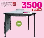 Out & About 3x3m Patio Gazebo