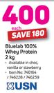 USN Bluelab 100% Whey Protein-2Kg Each