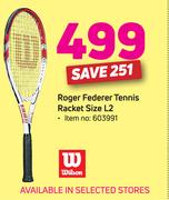 Wilson Roger Federer Tennis Racket Size L2