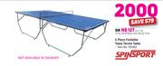 SpinSport 4 Piece Foldable Table Tennis Table