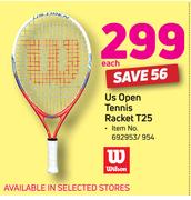 Wilson Us Open Tennis Racket T25-Each