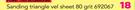 Tork Craft Sanding Triangle Vel Sheet 80 Grit